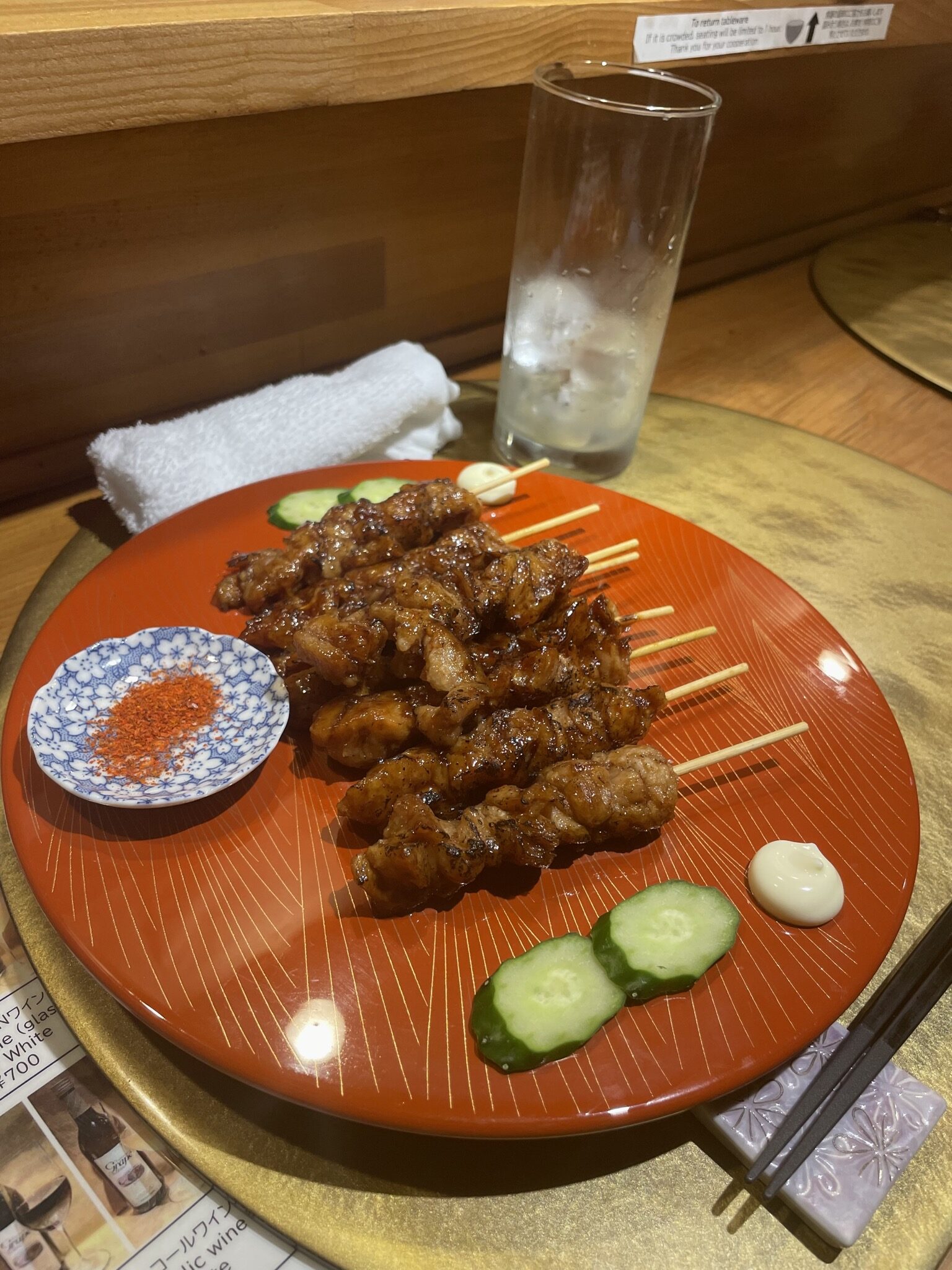 Veganes Yakitori bei Nijiya Kyoto
