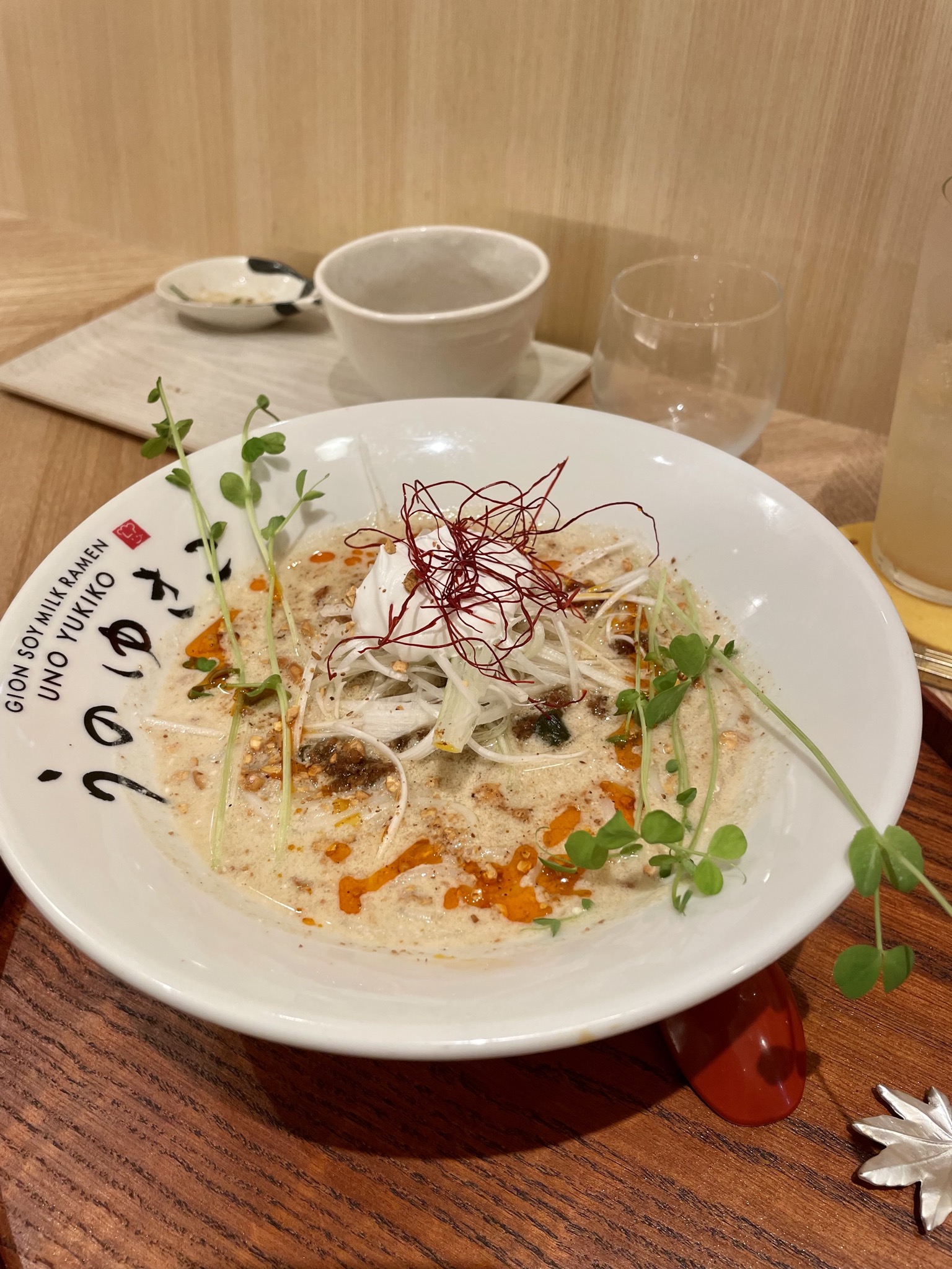 Veganer Sojamilch-Ramen bei Uno Yukiko Kyoto