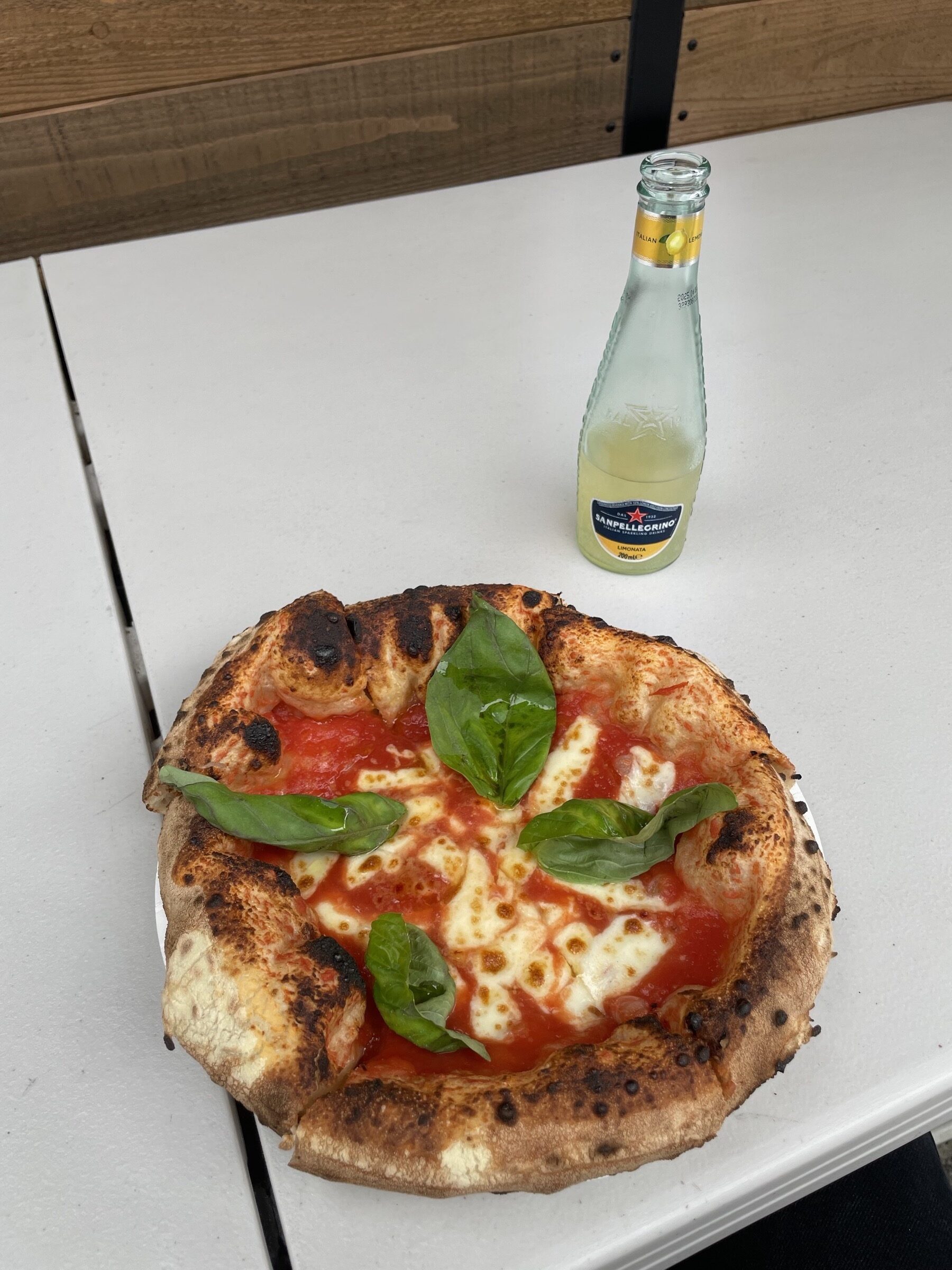 Neapolitan pizza at Pizzeria Carlino food truck in Nakameguro Tokyo
